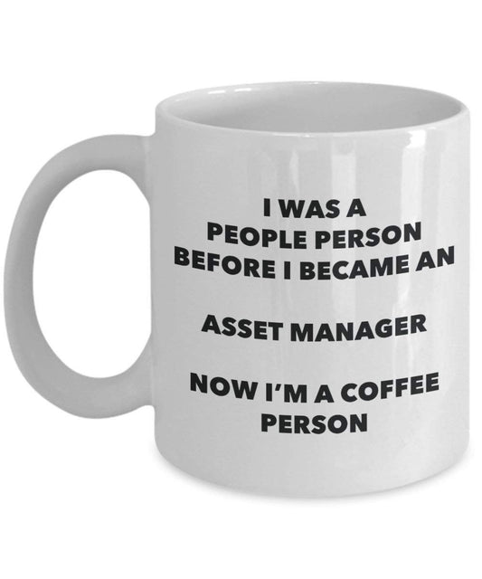 Asset Manager Kaffee Person Tasse – Funny Tee Kakao-Tasse – Geburtstag Weihnachten Kaffee Lover Cute Gag Geschenke Idee