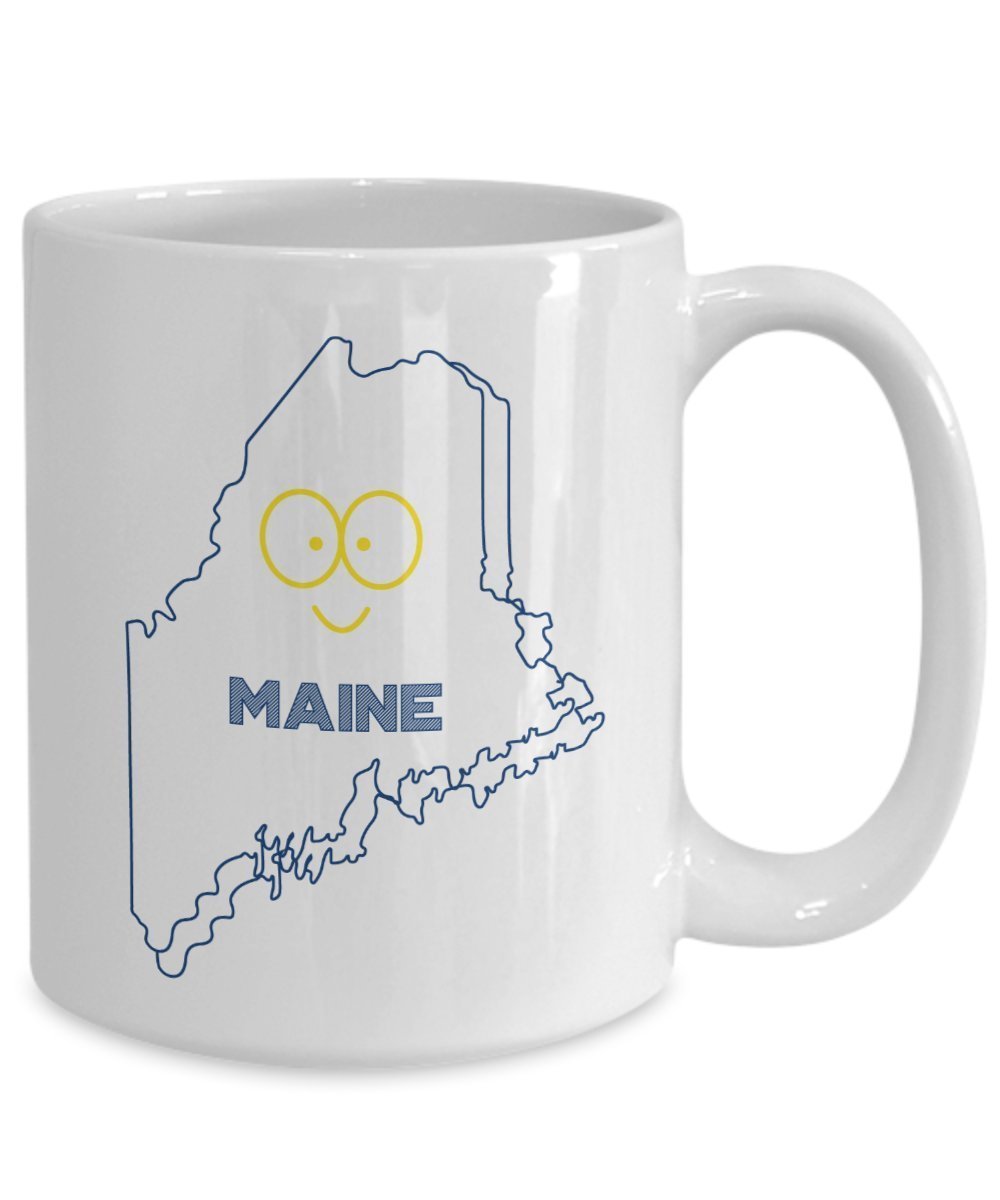 Maine Mug - Funny Tea Hot Cocoa Coffee Cup - Novelty Birthday Christmas Anniversary Gag Gifts Idea