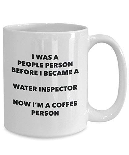 Water Inspector Coffee Person Mug - Funny Tea Cocoa Cup - Birthday Christmas Coffee Lover Cute Gag Gifts Idea