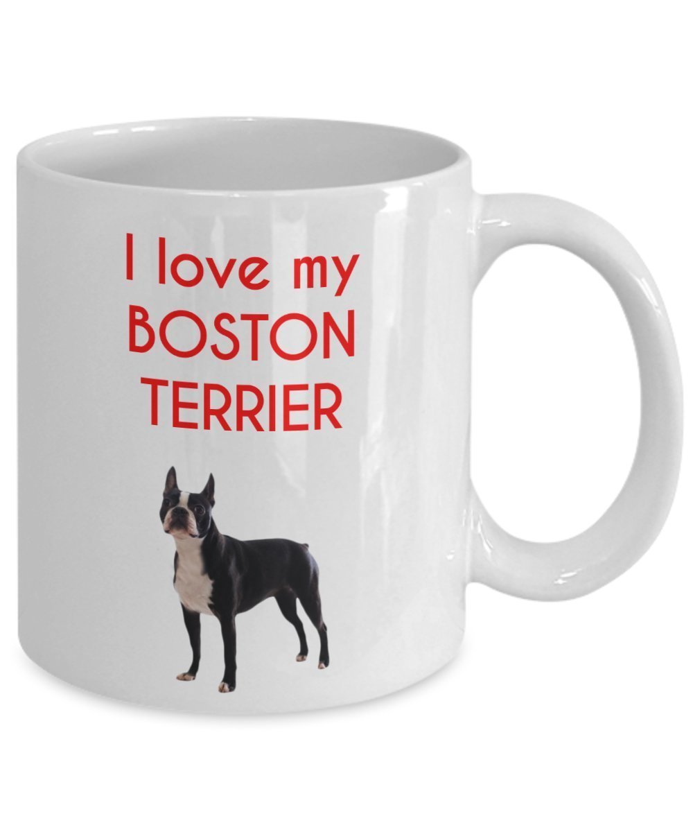 Boston Terrier Mug - Funny Tea Hot Cocoa Coffee Cup - Novelty Birthday Christmas Anniversary Gag Gifts Idea