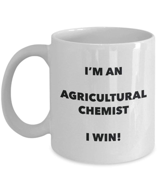 agricole Chimiste Mug – Je suis un Chimiste agricole I Win. – Funny Tasse à café – Fantaisie anniversaire Idée de Gag cadeaux de Noël 11oz blanc