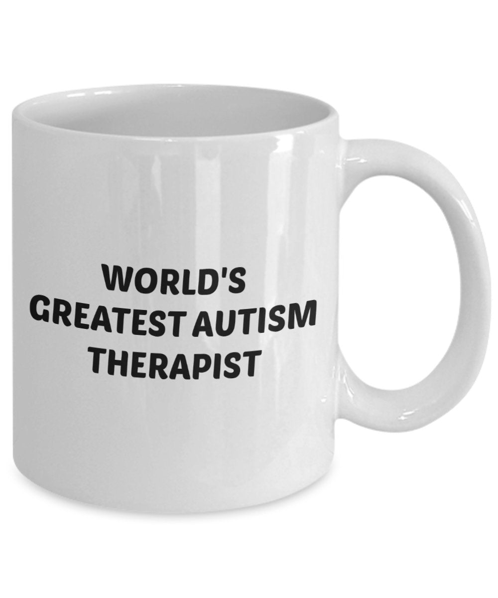 Autismus Therapeut Geschenke – World 's Greatest Autismus Therapist Tasse – Funny Tee Hot Cocoa Kaffee Tasse – Geburtstag Weihnachten Gag Geschenke Idee
