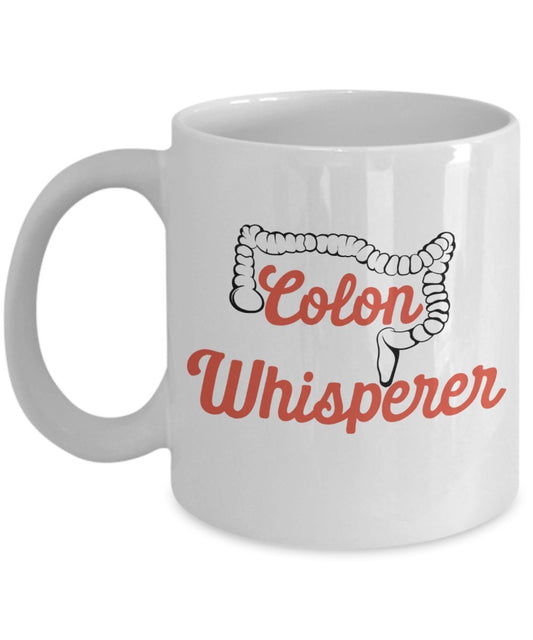 Colon Whisperer Tasse – Lustige Teetasse für heiße Kakao – Neuheit Geburtstag Weihnachten Gag Geschenk Idee