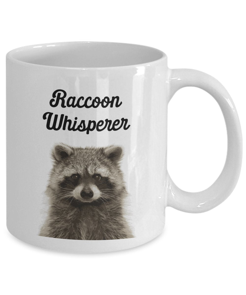 Raccoon Whisperer Mug - Funny Tea Hot Cocoa Coffee Cup - Novelty Birthday Christmas Gag Gifts Idea