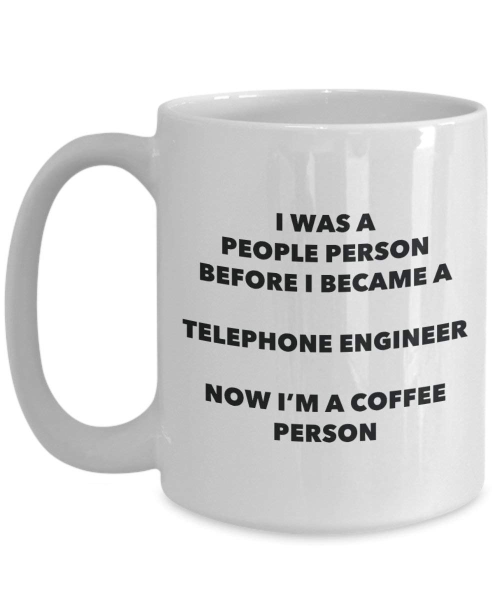 Telephone Engineer Coffee Person Mug - Funny Tea Cocoa Cup - Birthday Christmas Coffee Lover Cute Gag Gifts Idea