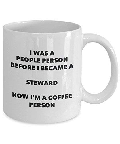 Steward Coffee Person Mug - Funny Tea Cocoa Cup - Birthday Christmas Coffee Lover Cute Gag Gifts Idea