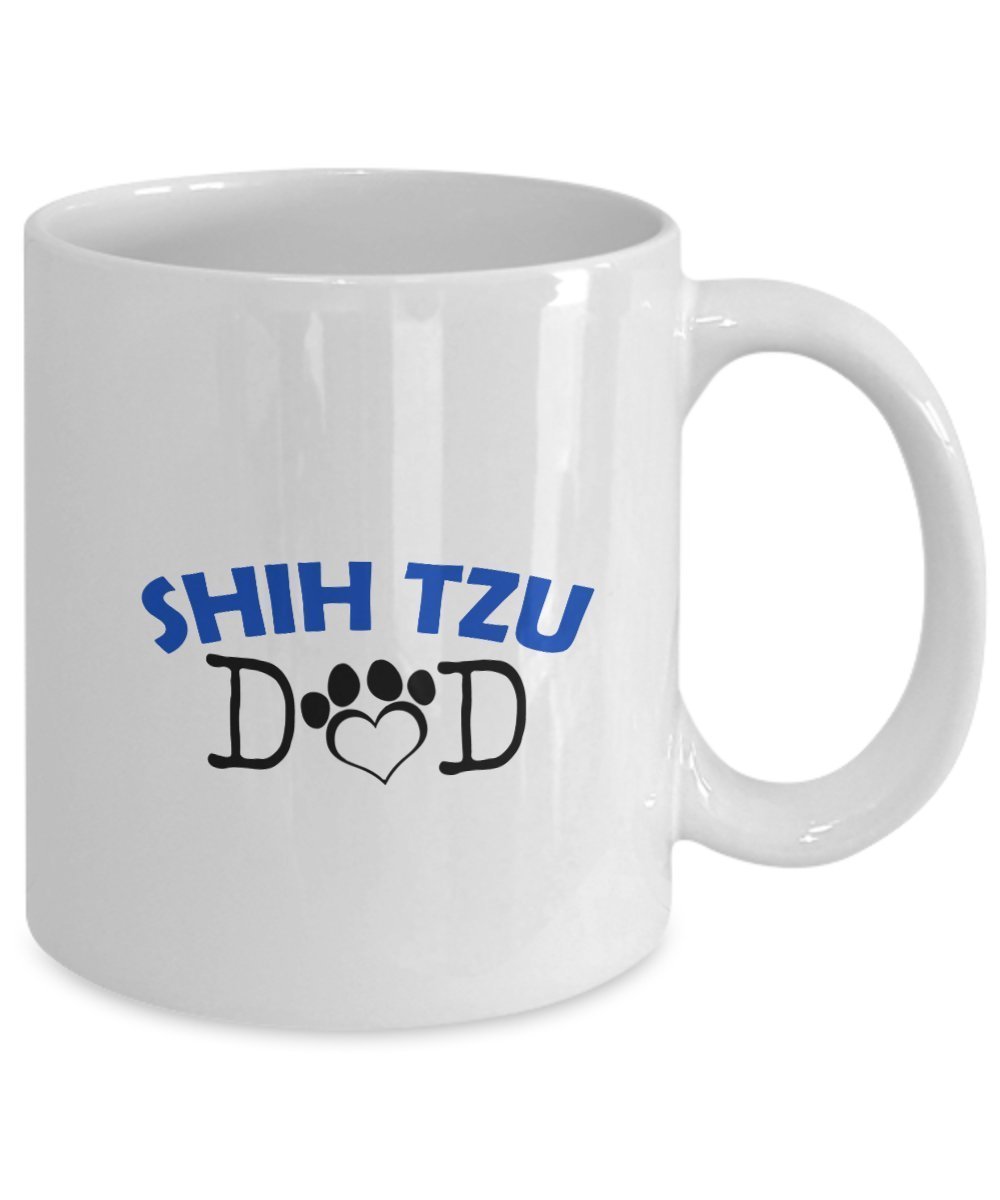 Funny Shih Tzu Couple Mug – Shih Tzu Dad – Shih Tzu Mom – Shih Tzu Lover Gifts - Unique Ceramic Gifts Idea (Mom)