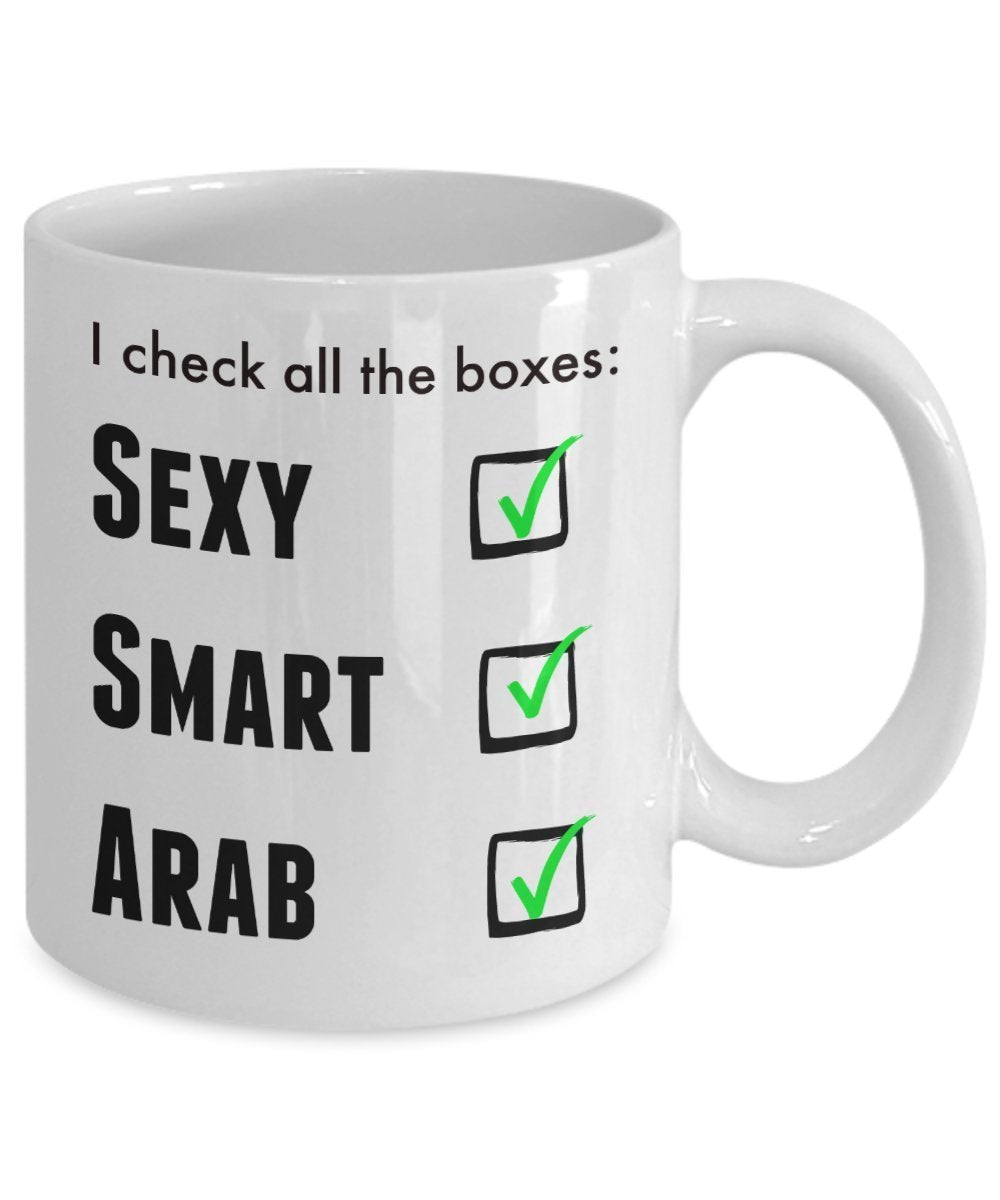 Funny Arab Pride Coffee Mug For Men or Women - I Am Proud Novelty Love Cup