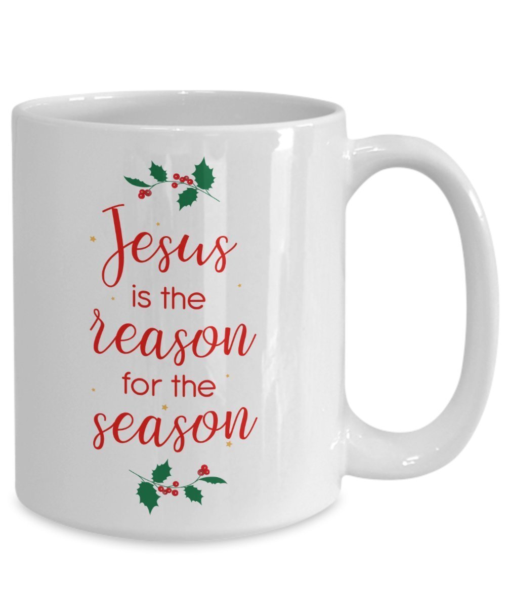 Tasse mit Aufschrift"Jesus is the Reason for the Season", lustige Teetasse, Kakao, Kaffeetasse, Geschenkidee, für Geburtstag, Weihnachten, Jahrestag, Gag