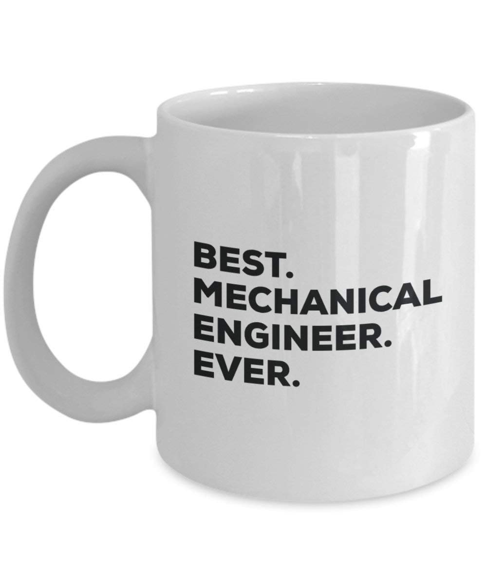 Meilleur ingénieur mécanique jamais Mug rigolo – Tasse à café – Thank You Appréciation pour Noël Anniversaire Vacances Cadeau unique idées 15oz blanc