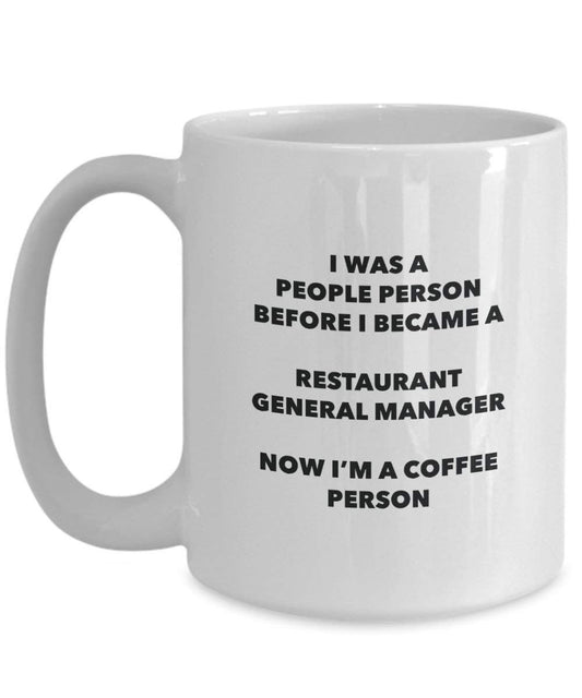 Directrice générale de restaurant Café personne Mug – Funny Tasse à thé de cacao – Anniversaire de Noël amateur de café mignon Gag Gifts Idée 11oz blanc