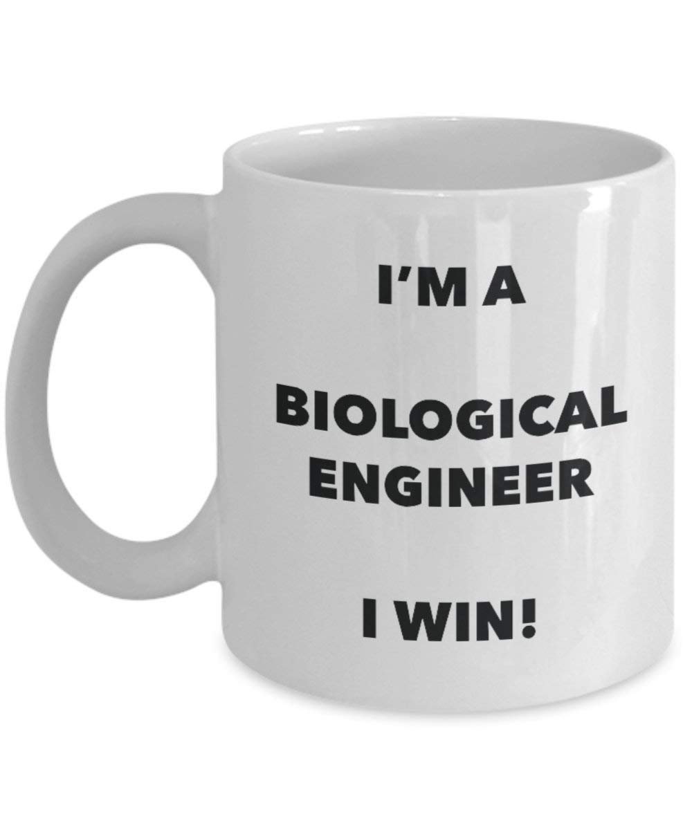 Biological Engineer Mug - I'm a Biological Engineer I win! - Funny Coffee Cup - Novelty Birthday Christmas Gag Gifts Idea