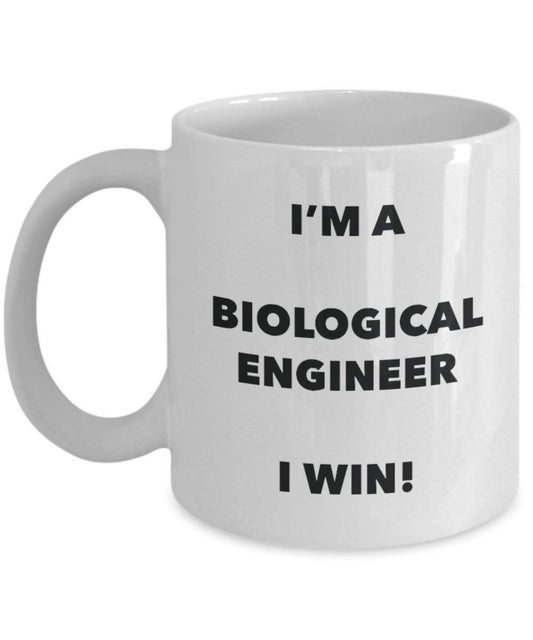Biological Engineer Mug - I'm a Biological Engineer I win! - Funny Coffee Cup - Novelty Birthday Christmas Gag Gifts Idea
