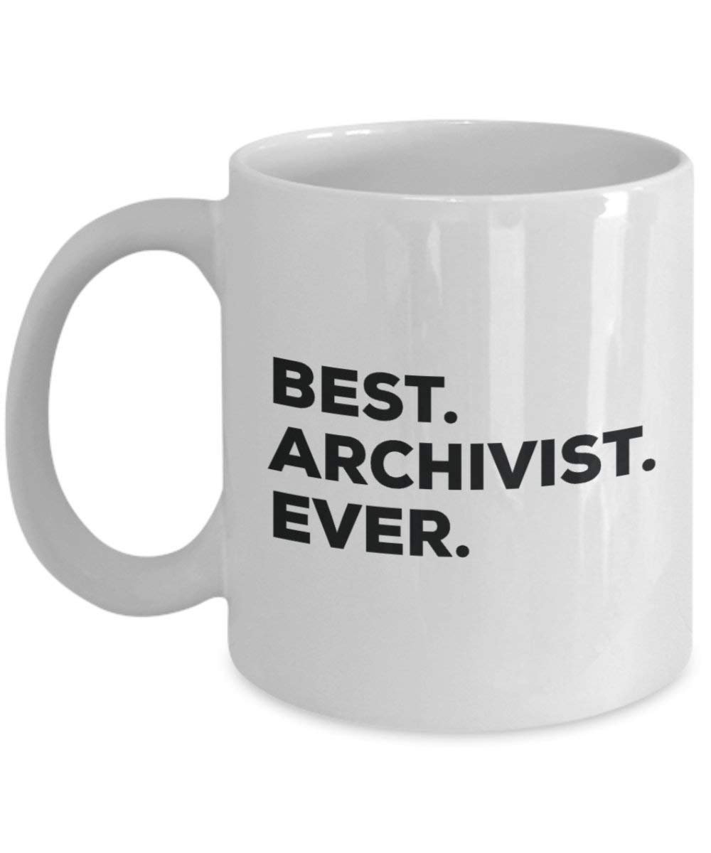 Best Archivist Ever mug – Funny Coffee Cup – Thank You Appreciation idee regalo per Natale festa di compleanno unico 15oz Infradito colorati estivi, con finte perline