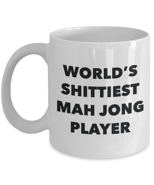 Mah Jong Player Kaffee Tasse – World 's shittiest mAh Jong Player – mAh Jong Player – Funny Neuheit Geburtstag Geschenk Idee