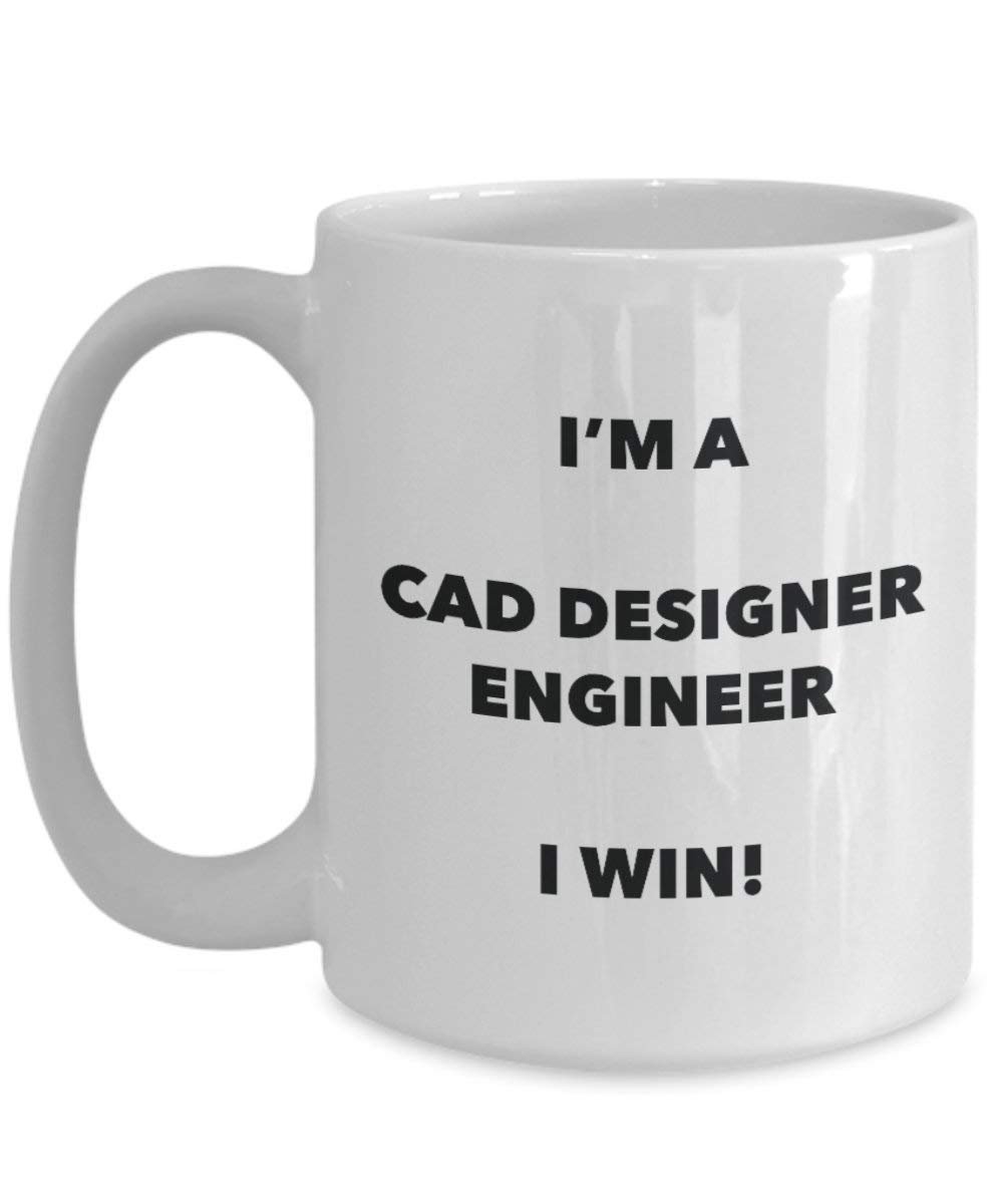CAD-Ingenieur Tasse – I 'm a CAD Designer Ingenieur Ich Win. – Funny Kaffeetasse – Neuheit Geburtstag Weihnachten Gag Geschenke Idee 11oz weiß