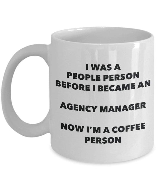 Agentur Manager Kaffee Person Tasse – Funny Tee Kakao-Tasse – Geburtstag Weihnachten Kaffee Lover Cute Gag Geschenke Idee