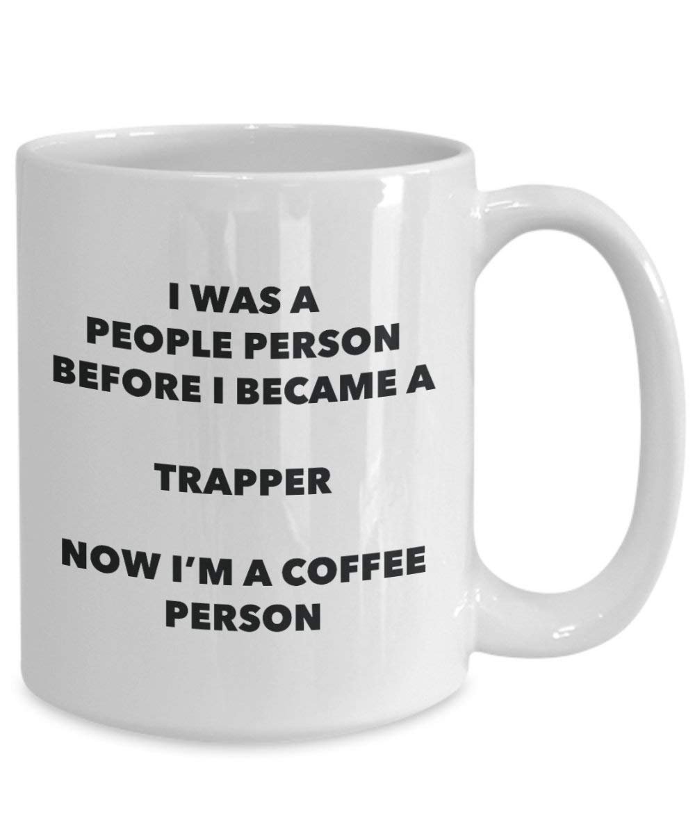 Trapper Coffee Person Mug - Funny Tea Cocoa Cup - Birthday Christmas Coffee Lover Cute Gag Gifts Idea