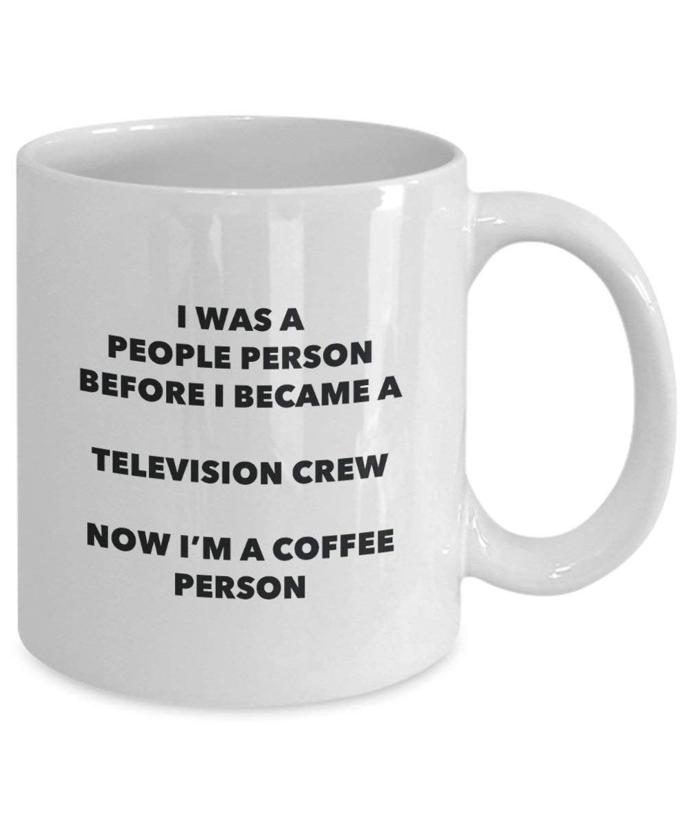 Television Crew Coffee Person Mug - Funny Tea Cocoa Cup - Birthday Christmas Coffee Lover Cute Gag Gifts Idea