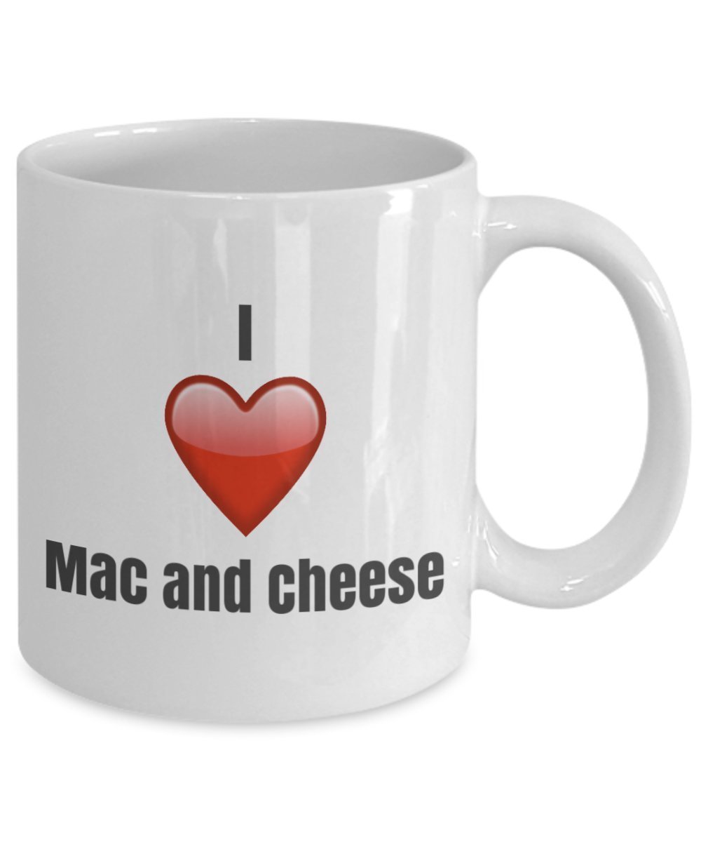 I Love Mac and Cheese unique ceramic coffee mug Gifts Idea