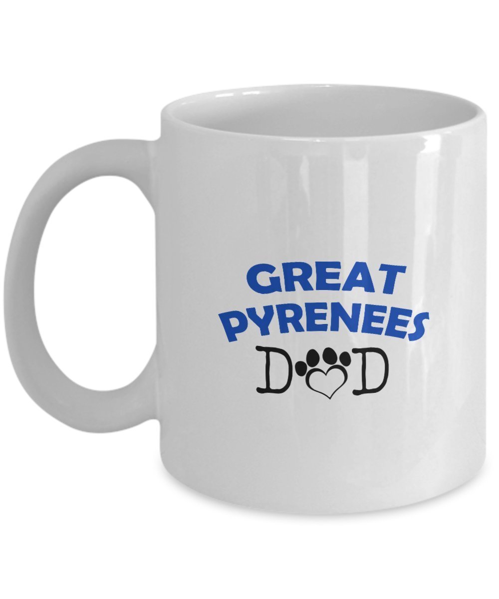 Funny Great Pyrenees Couple Mug – Great Pyrenees Dad – Great Pyrenees Mom – Great Pyrenees Lover Gifts - Unique Ceramic Gifts Idea (Dad & Mom)
