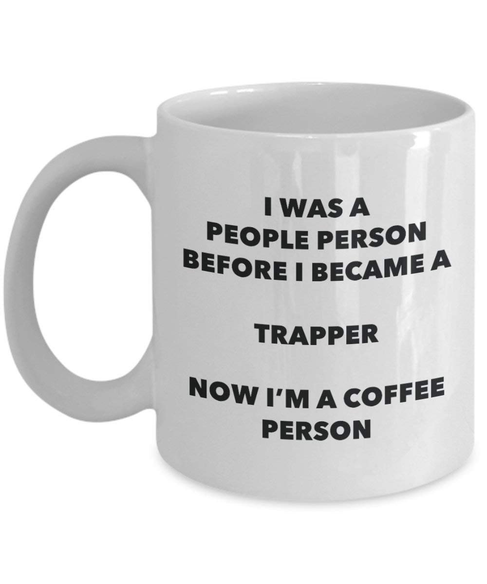 Trapper Coffee Person Mug - Funny Tea Cocoa Cup - Birthday Christmas Coffee Lover Cute Gag Gifts Idea
