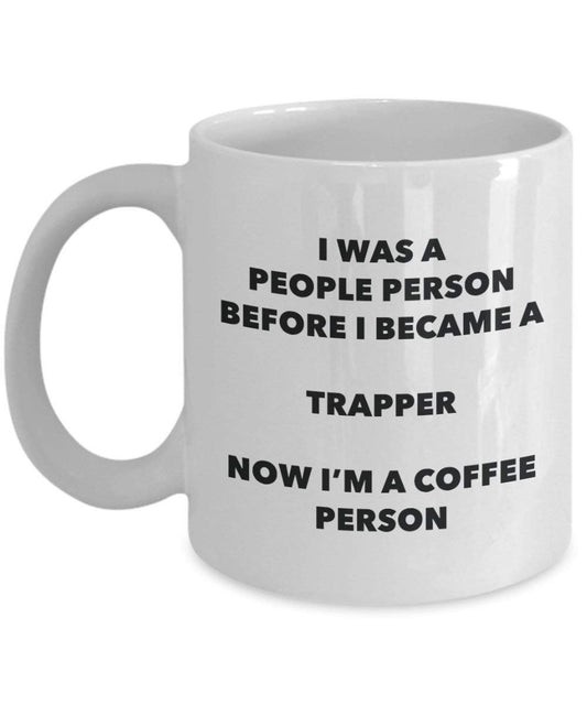 Trapper Coffee Person Mug - Funny Tea Cocoa Cup - Birthday Christmas Coffee Lover Cute Gag Gifts Idea