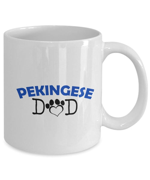Funny Pekingese Couple Mug – Pekingese Dad – Pekingese Mom – Pekingese Lover Gifts - Unique Ceramic Gifts Idea (Dad & Mom)