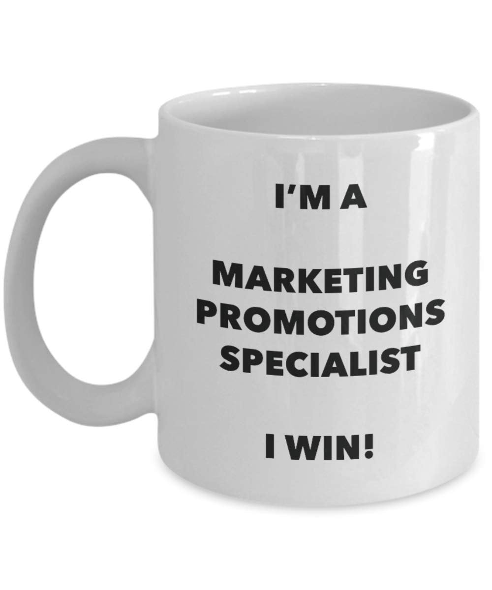 I'm a Marketing Promotions Specialist Mug I win - Funny Coffee Cup - Novelty Birthday Christmas Gag Gifts Idea