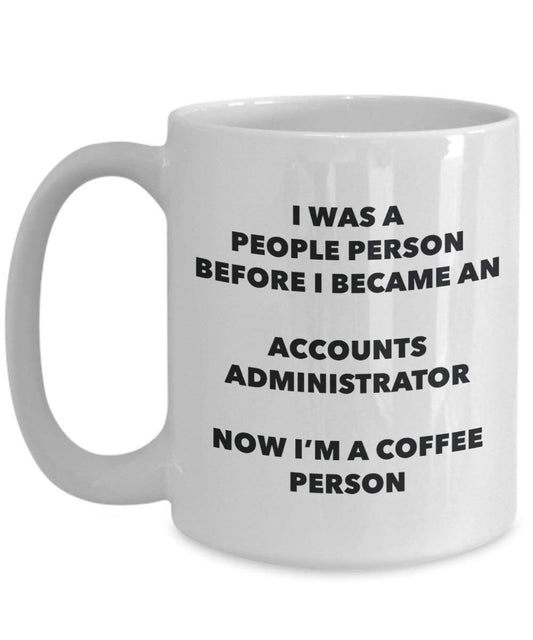 comptes Administrateur personne à café Mug Tasse à thé de cacao – rigolo – Anniversaire de Noël amateur de café mignon Gag Gifts Idée 15oz blanc