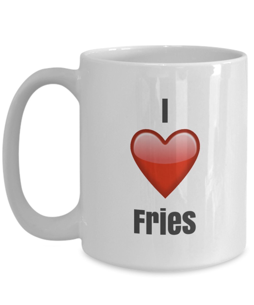 I Love Fries unique ceramic coffee mug Gifts Idea