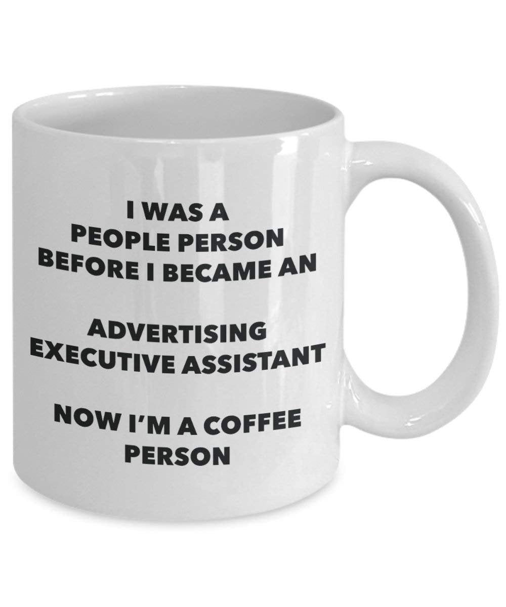Werbung Executive Assistant Kaffee Person Tasse – Funny Tee Kakao-Tasse – Geburtstag Weihnachten Kaffee Lover Cute Gag Geschenke Idee