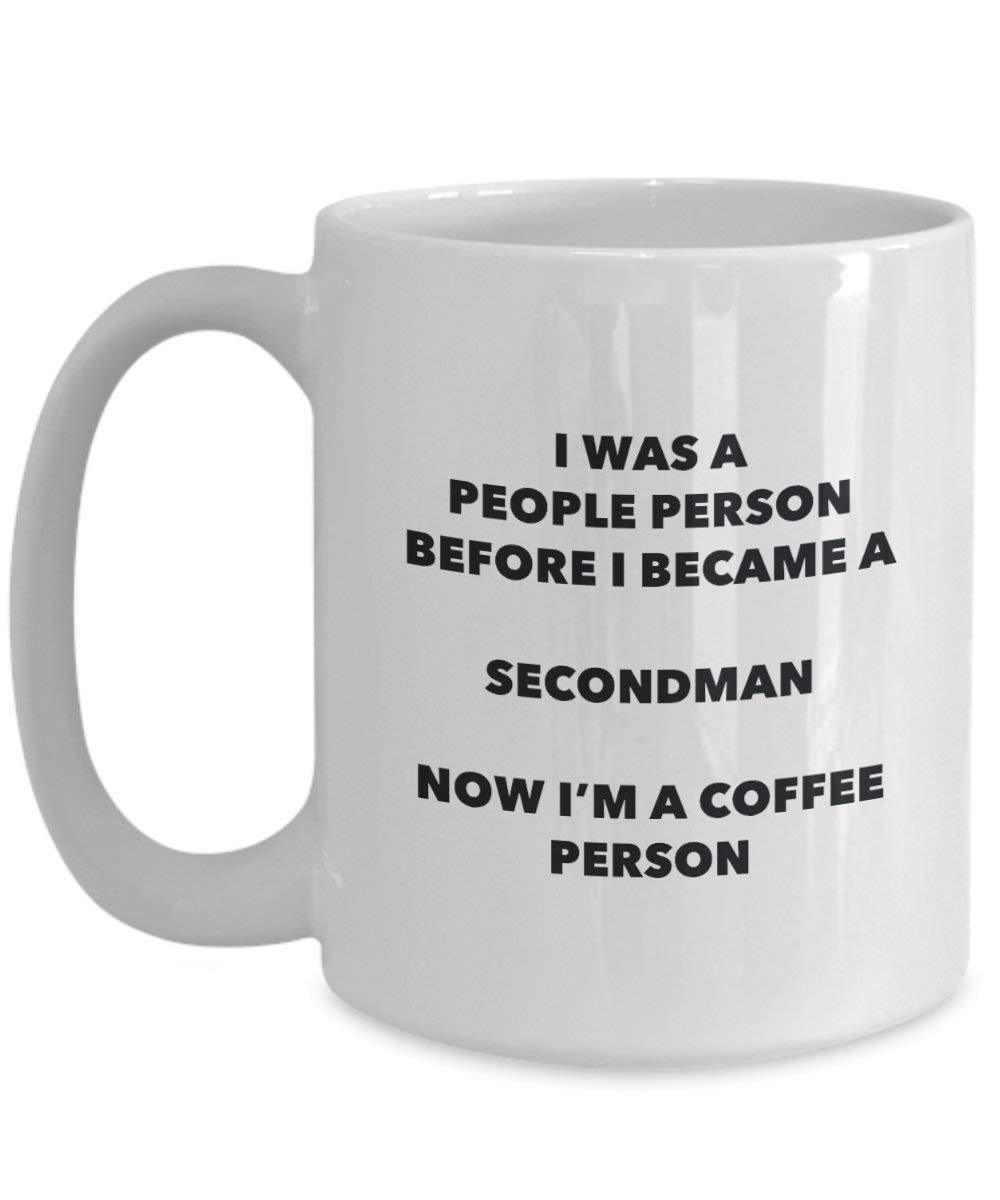 Secondman Coffee Person Mug - Funny Tea Cocoa Cup - Birthday Christmas Coffee Lover Cute Gag Gifts Idea