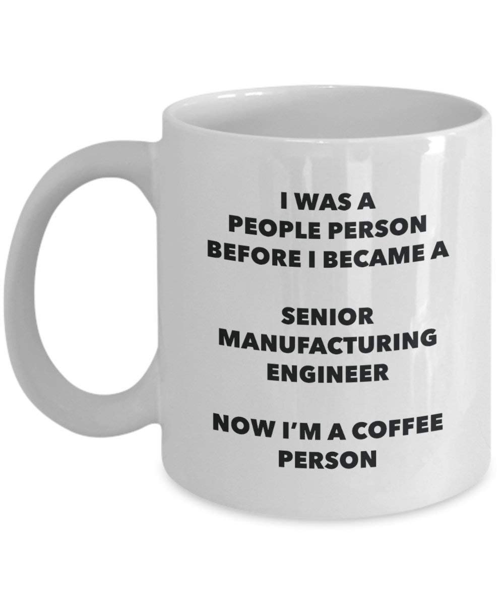 Senior Verarbeitung Ingenieur Kaffee Person Tasse – Funny Tee Kakao-Tasse – Geburtstag Weihnachten Kaffee Lover Cute Gag Geschenke Idee 11oz weiß