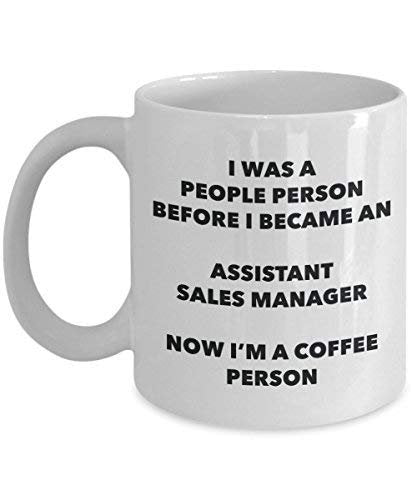 Assistant Sales Manager Coffee Person Mug - Funny Tea Cocoa Cup - Birthday Christmas Coffee Lover Cute Gag Gifts Idea