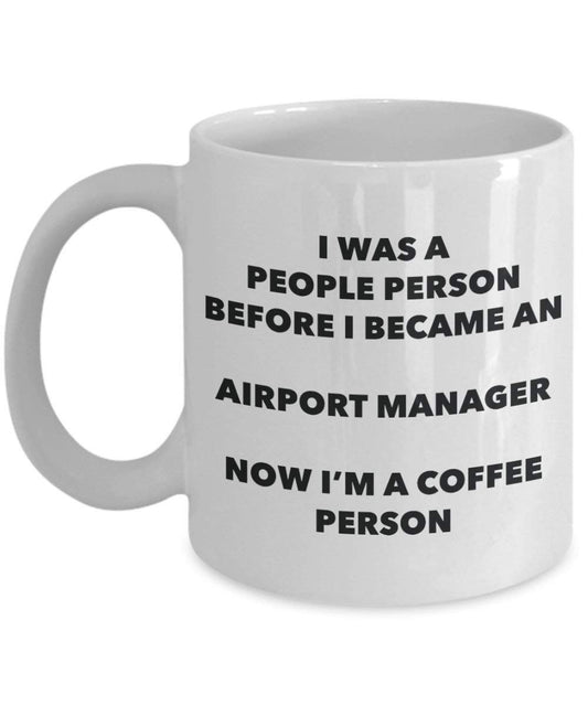 Flughafen Manager Kaffee Person Tasse – Funny Tee Kakao-Tasse – Geburtstag Weihnachten Kaffee Lover Cute Gag Geschenke Idee