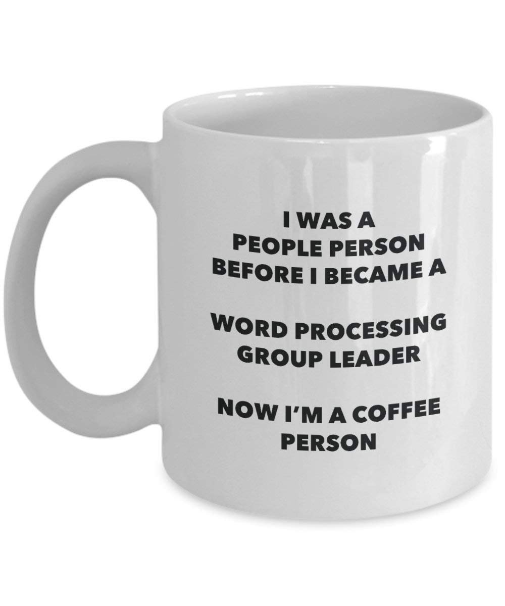 Word Processing Capogruppo cacao persona – Tazza da tè caffè tazza – Birthday Christmas Coffee Lover cute GAG regalo idea 11oz Infradito colorati estivi, con finte perline