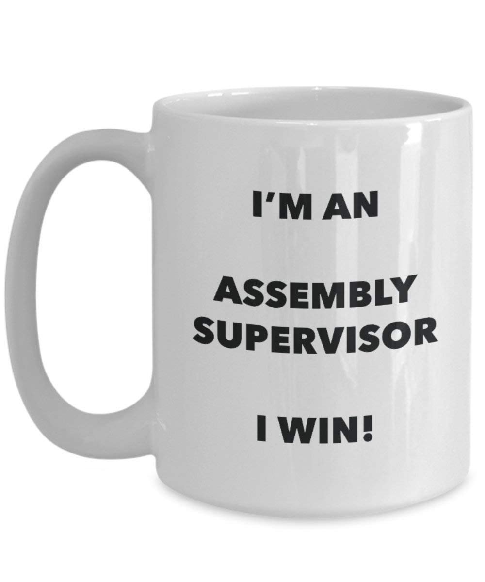 Montage Supervisor Tasse – Ich bin ein Montage Supervisor I Win. – Funny Kaffee Tasse – Geburtstag Weihnachten Gag Geschenke Idee