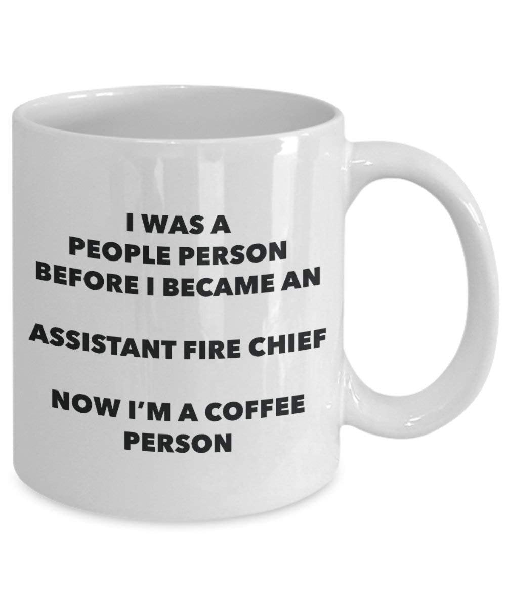 Assistant Fire Chief Coffee Person Mug - Funny Tea Cocoa Cup - Birthday Christmas Coffee Lover Cute Gag Gifts Idea