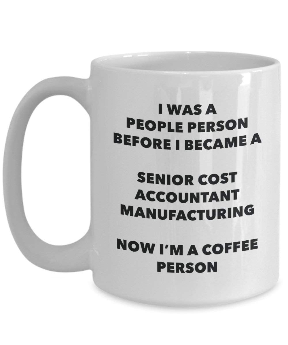 Senior Kosten Buchhalter Verarbeitung Kaffee Person Tasse – Funny Tee Kakao-Tasse – Geburtstag Weihnachten Kaffee Lover Cute Gag Geschenke Idee 15oz weiß