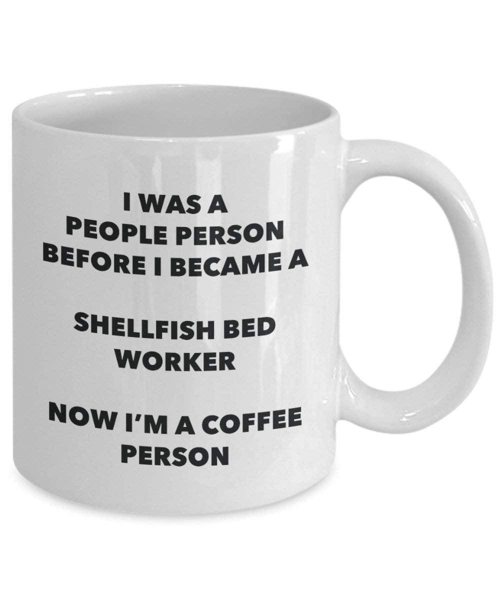 Schalentiere Bett Worker Kaffee Person Tasse – Funny Tee Kakao-Tasse – Geburtstag Weihnachten Kaffee Lover Cute Gag Geschenke Idee 15oz weiß