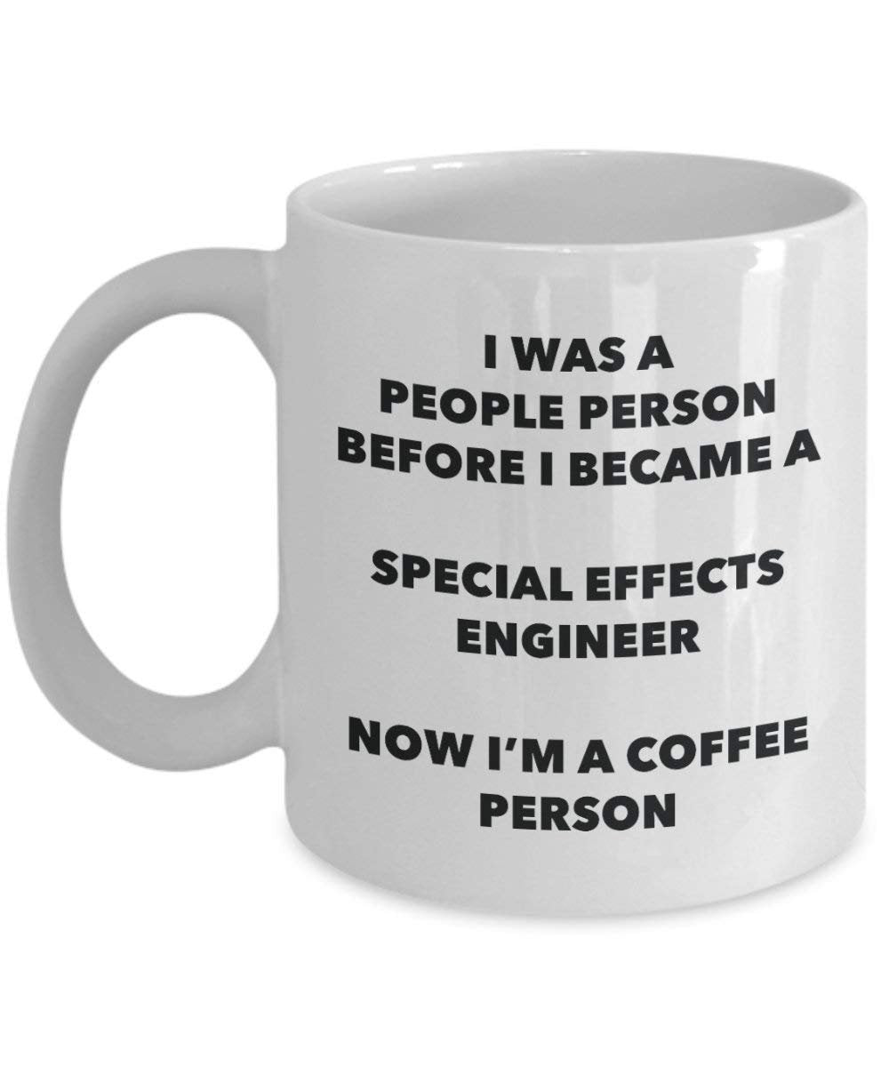Special Effects Ingenieur Kaffee Person Tasse – Funny Tee Kakao-Tasse – Geburtstag Weihnachten Kaffee Lover Cute Gag Geschenke Idee 11oz weiß