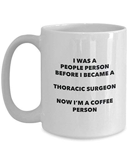 thoracique chirurgien personne à café Mug Tasse à thé de cacao – rigolo – Anniversaire de Noël amateur de café mignon Gag Gifts Idée 11oz blanc
