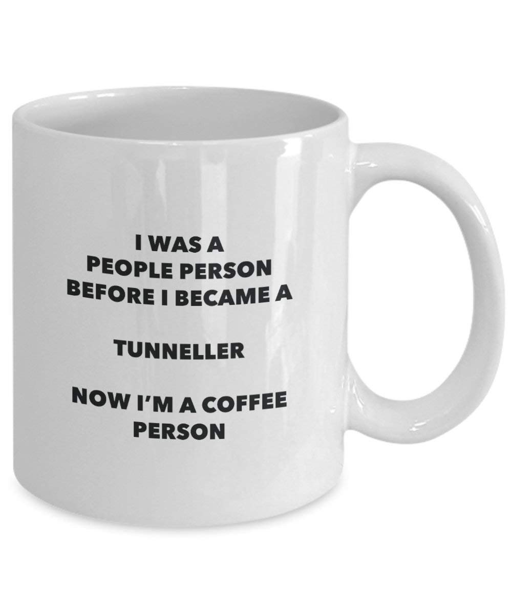Tunneller personne à café Mug Tasse à thé de cacao – rigolo – Anniversaire de Noël amateur de café mignon Gag Gifts Idée 11oz blanc