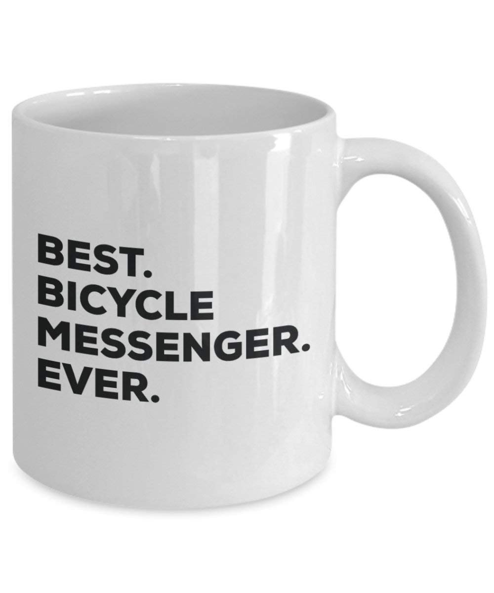 Best Bicycle Messenger Ever Mug - Funny Coffee Cup -Thank You Appreciation For Christmas Birthday Holiday Unique Gift Ideas