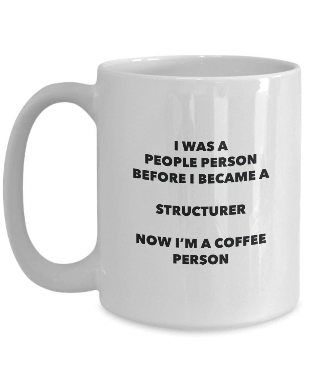Structurer Coffee Person Mug - Funny Tea Cocoa Cup - Birthday Christmas Coffee Lover Cute Gag Gifts Idea