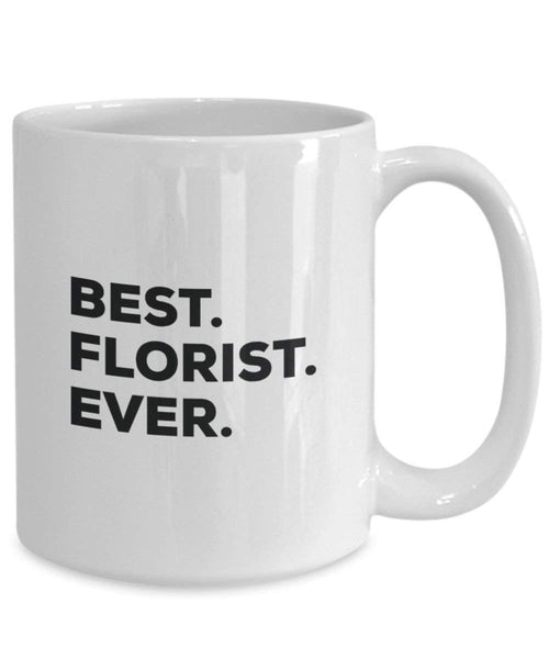 Best fiorista Ever mug – Funny Coffee Cup – Thank You Appreciation idee regalo per Natale festa di compleanno unico 15oz Infradito colorati estivi, con finte perline