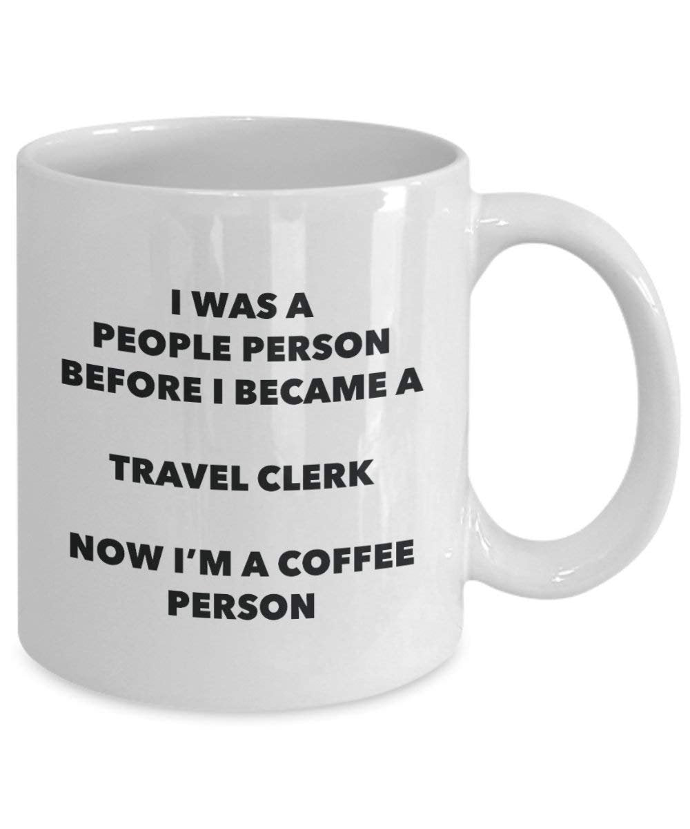 Travel Clerk Coffee Person Mug - Funny Tea Cocoa Cup - Birthday Christmas Coffee Lover Cute Gag Gifts Idea