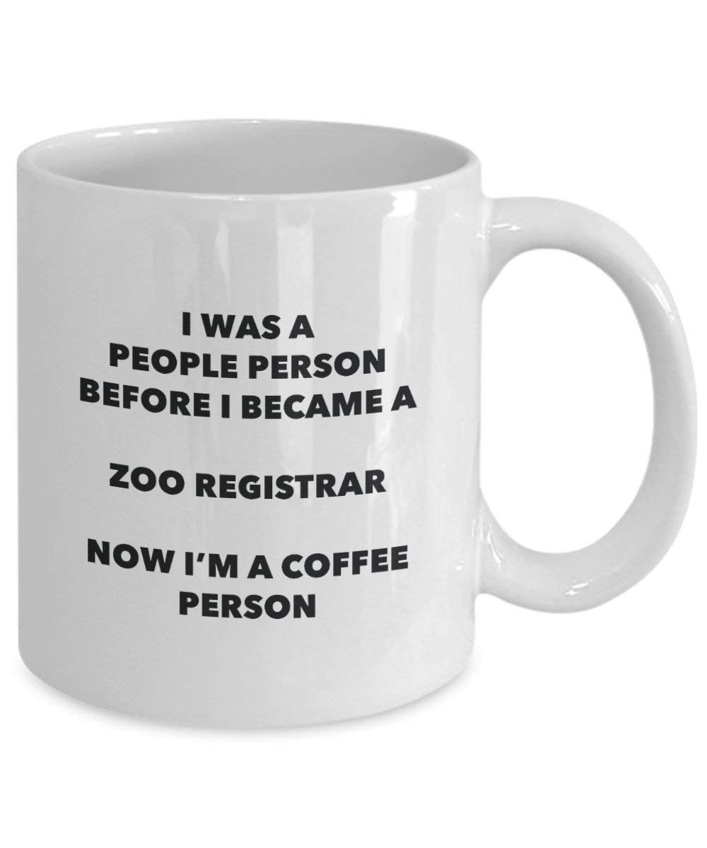 Zoo Registrar Kaffee Person Tasse – Funny Tee Kakao-Tasse – Geburtstag Weihnachten Kaffee Lover Cute Gag Geschenke Idee