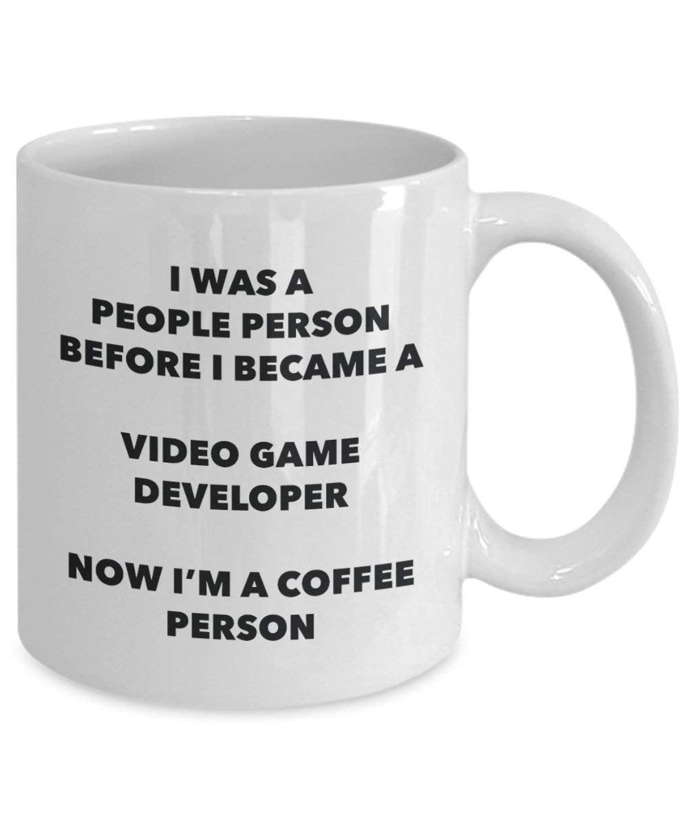 Video Game Developer Coffee Person Mug - Funny Tea Cocoa Cup - Birthday Christmas Coffee Lover Cute Gag Gifts Idea